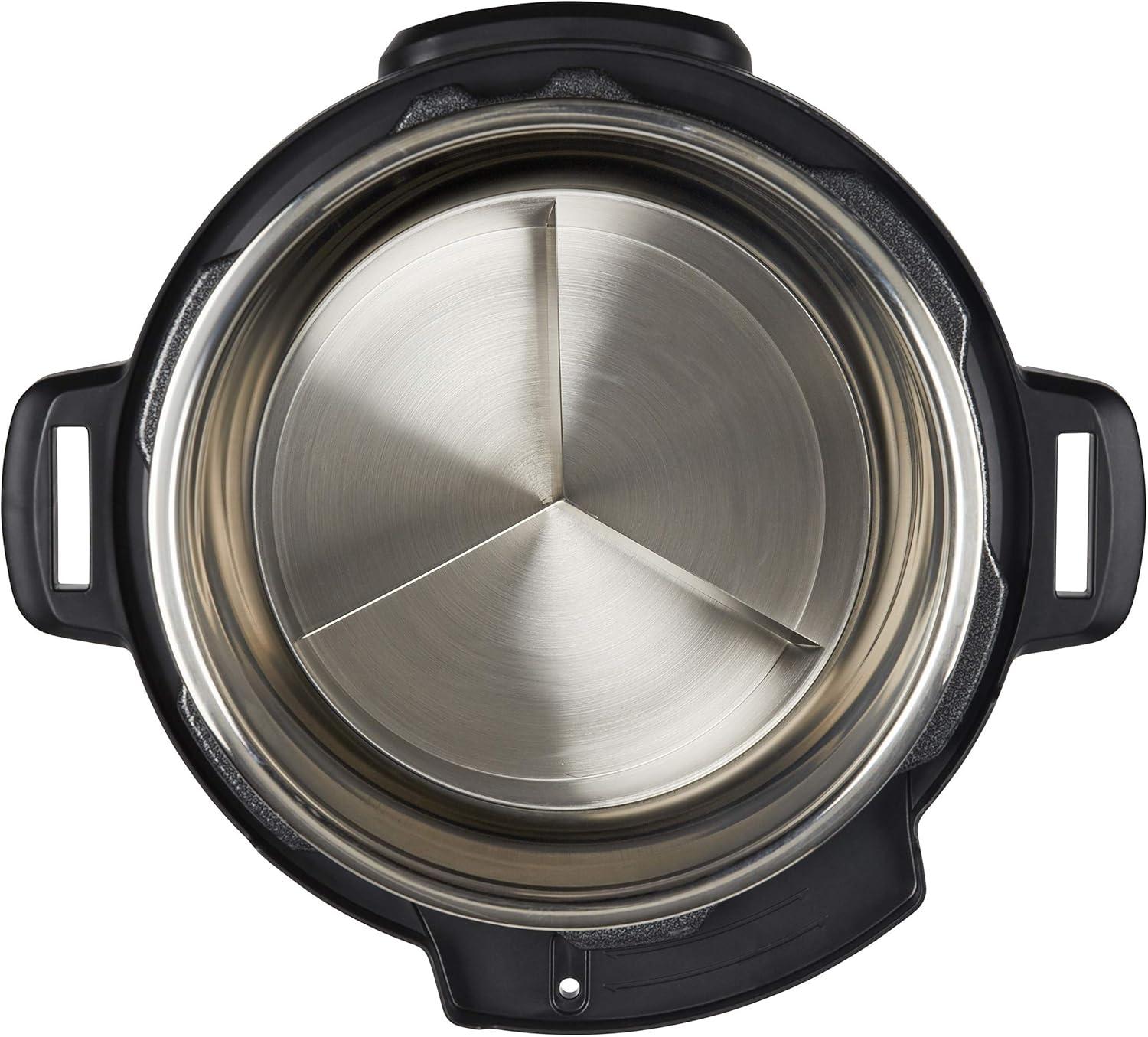 imageInstant Pot Official Round Nonstick CookBake Pan with Lid ampamp Removable Divider MultiPurpose HeavyDuty Dishwasher Safe Oven Safe 7quot 32 oz Red Compatible with 6Quart and 8Quart Cookers
