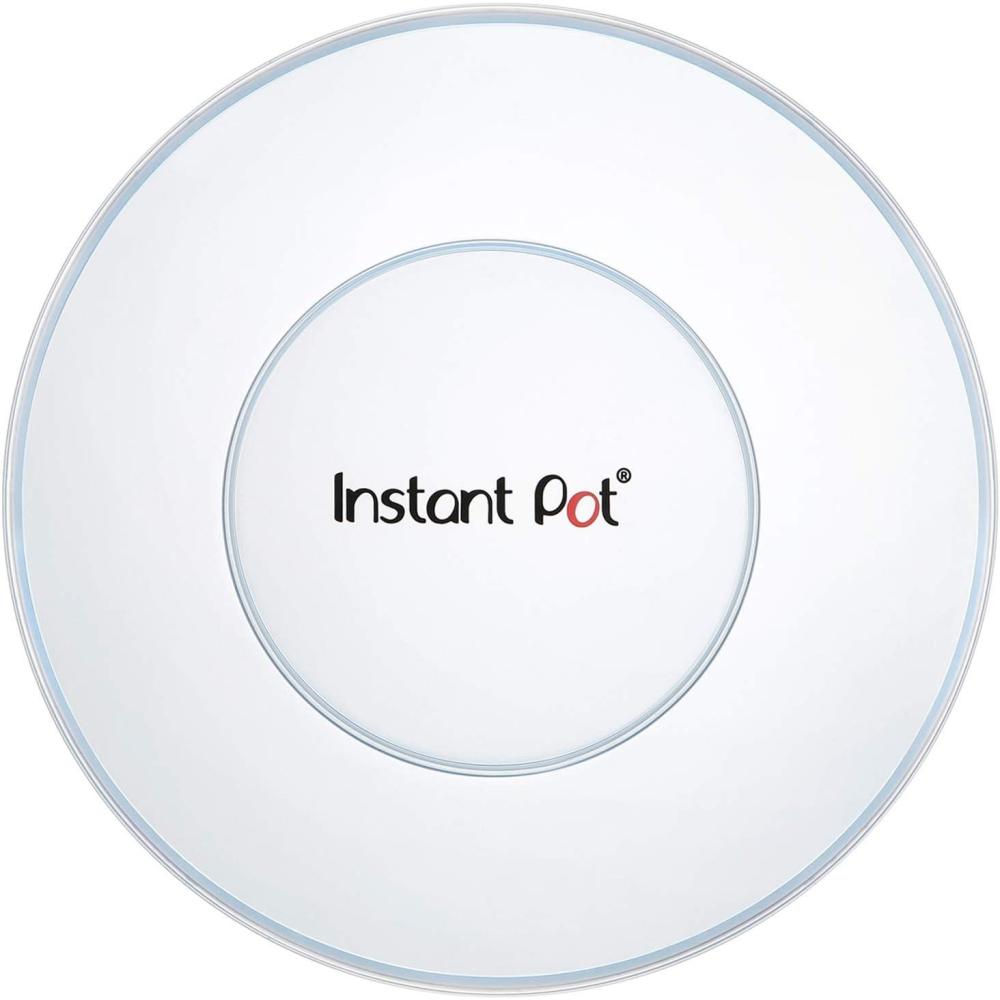 imageInstant Pot 8QT Silicone Lid Compatible with 8Qt StainlessSteel Inner Pot Bowl and Food Cover Microwave Cover for Food Transparent WhiteWhite
