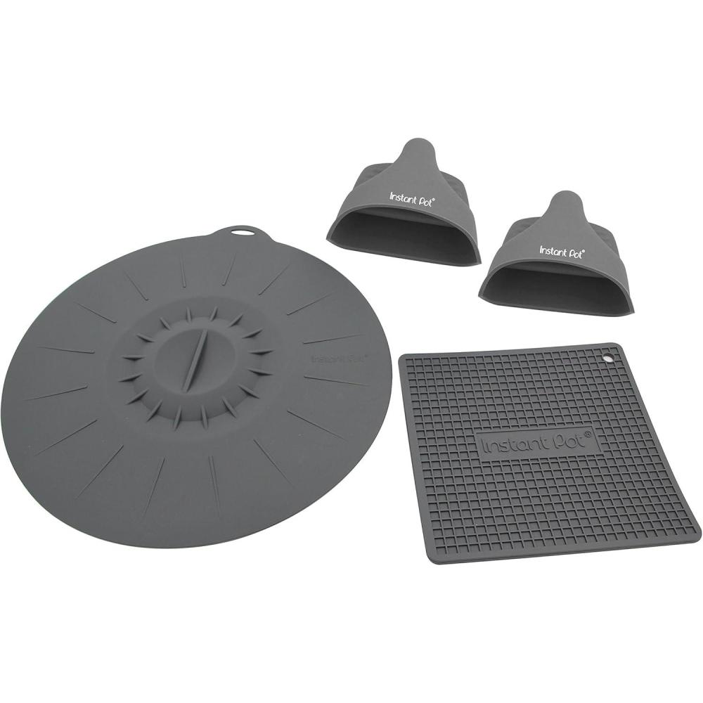 imageInstant Pot Electric Pressure Cooker Official Starter Accessories Set Pair of Mini Mitts Heat Resistant Mat Pot Holder ampamp Suction Sealing Lid