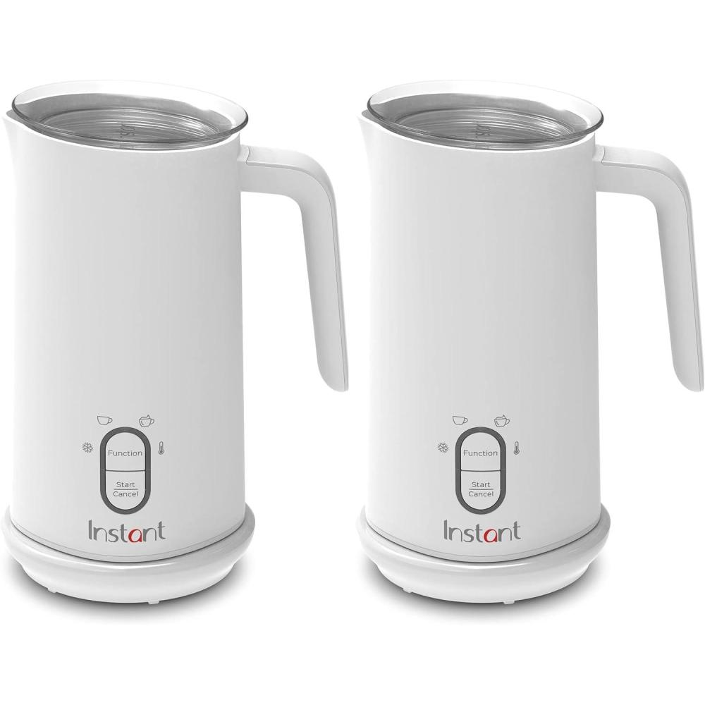 imageInstant Pot Instant Milk Frother 4in1 Electric Milk Steamer 10oz295ml Automatic Hot and Cold Foam Maker and Milk Warmer for Latte Cappuccinos Macchiato From the Makers of Instant 500W WhiteWhite