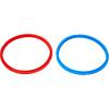 Instant Pot 2-Pack Sealing Ring 5 & 6-Qt, Inner Pot Seal Ring, Electric Pressure Cooker Accessories, Non-Toxic, BPA-Free, Replacement Parts, Clear(Red/Blue)