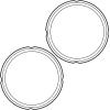 Instant Pot 2-Pack Sealing Ring 8-Qt, Inner Pot Seal Ring, Electric Pressure Cooker Accessories, Non-Toxic, BPA-Free, Replacement Parts, Clear
