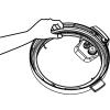 Instant Pot 2-Pack Sealing Ring 8-Qt, Inner Pot Seal Ring, Electric Pressure Cooker Accessories, Non-Toxic, BPA-Free, Replacement Parts, Clear