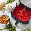 Instant Pot Accessory Official Air Fryer Silicone Tray, One Size, Red – Reusable, Non-Stick, Heat Resistant, Food-Grade Silicone, Dishwasher Safe, Ideal for Crispy Chips, Fries, Wings, Toast, and More
