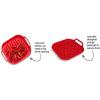 Instant Pot Accessory Official Air Fryer Silicone Tray, One Size, Red – Reusable, Non-Stick, Heat Resistant, Food-Grade Silicone, Dishwasher Safe, Ideal for Crispy Chips, Fries, Wings, Toast, and More