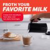 Instant Pot Milk Frother, 4-in-1 Electric Milk Steamer, 10oz/295ml Automatic Hot and Cold Foam Maker and Milk Warmer for Latte, Cappuccinos, Macchiato, From the Makers of Instant 500W, Black(Pack of 1)