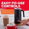 Instant Pot Milk Frother, 4-in-1 Electric Milk Steamer, 10oz/295ml Automatic Hot and Cold Foam Maker and Milk Warmer for Latte, Cappuccinos, Macchiato, From the Makers of Instant 500W, Black(Pack of 1)