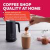 Instant Pot Milk Frother, 4-in-1 Electric Milk Steamer, 10oz/295ml Automatic Hot and Cold Foam Maker and Milk Warmer for Latte, Cappuccinos, Macchiato, From the Makers of Instant 500W, Black(Pack of 1)