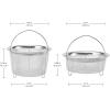 Instant Pot Official Mesh Steamer Basket Set, Stainless Steel, Dual-Purpose Steamer & Strainer, Easy-Lift Handle, Dishwasher Safe, Rust-Resistant, Essential Accessory for Healthy Cooking