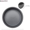 Instant Pot Official Round Cake Pan, 7.7-Inch, Gray – Nonstick, Heavy-Duty, Oven Safe, Ideal for Baking, Cooking, Storing – Compatible with 6-Quart & 8-Quart Cookers, Vortex Air Fryer, Duo Crisp(7.7-Inch)