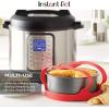Instant Pot Official Round Cake Pan, 7.7-Inch, Gray – Nonstick, Heavy-Duty, Oven Safe, Ideal for Baking, Cooking, Storing – Compatible with 6-Quart & 8-Quart Cookers, Vortex Air Fryer, Duo Crisp(7.7-Inch)