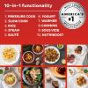Instant Pot Pro Plus Wi-Fi Smart 10-in-1, Pressure Cooker, Slow Cooker, Rice Cooker, Steamer, Sauté Pan, Yogurt Maker, Warmer, Canning Pot, Sous Vide, Includes App with Over 800 Recipes, 6 Quart(White)