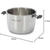 Instant Pot Stainless Steel Inner Cooking Pot with Handles, 6-Qt, Polished Surface, Use with 6-Qt Duo Evo, Pro & ProPlus(Stainless Steel)