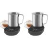 Instant Pot Instant MagicFroth 9-in-1 Electric Milk Steamer and Frother, 17oz Stainless Steel Pitcher, Hot and Cold Foam Maker and Milk Warmer for Lattes, Cappuccinos, Macchiato(Standard (Pack of 2))