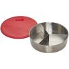Instant Pot Official Round Nonstick Cook/Bake Pan with Lid & Removable Divider, Multi-Purpose, Heavy-Duty, Dishwasher Safe, Oven Safe, 7″, 32 oz, Red, Compatible with 6-Quart and 8-Quart Cookers