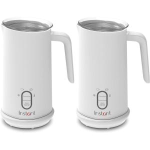 Instant Pot Instant Milk Frother, 4-in-1 Electric Milk Steamer, 10oz/295ml Automatic Hot and Cold Foam Maker and Milk Warmer for Latte, Cappuccinos, Macchiato, From the Makers of Instant 500W, White(White)