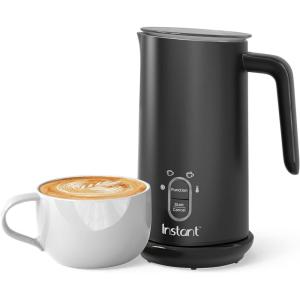 Instant Pot Milk Frother, 4-in-1 Electric Milk Steamer, 10oz/295ml Automatic Hot and Cold Foam Maker and Milk Warmer for Latte, Cappuccinos, Macchiato, From the Makers of Instant 500W, Black(Pack of 1)