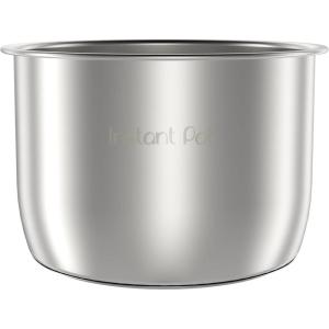 Instant Pot Stainless Steel Inner Cooking Pot Mini 3-Qt, Polished Surface, Rice Cooker, Stainless Steel Cooking Pot(3 Quarts)