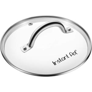 Instant Pot Tempered Glass Lid, 9.1-In, 6-Qt, Cooking Pot Lid, Stainless Steel Handle and Rim, Clear(Glass Lid)