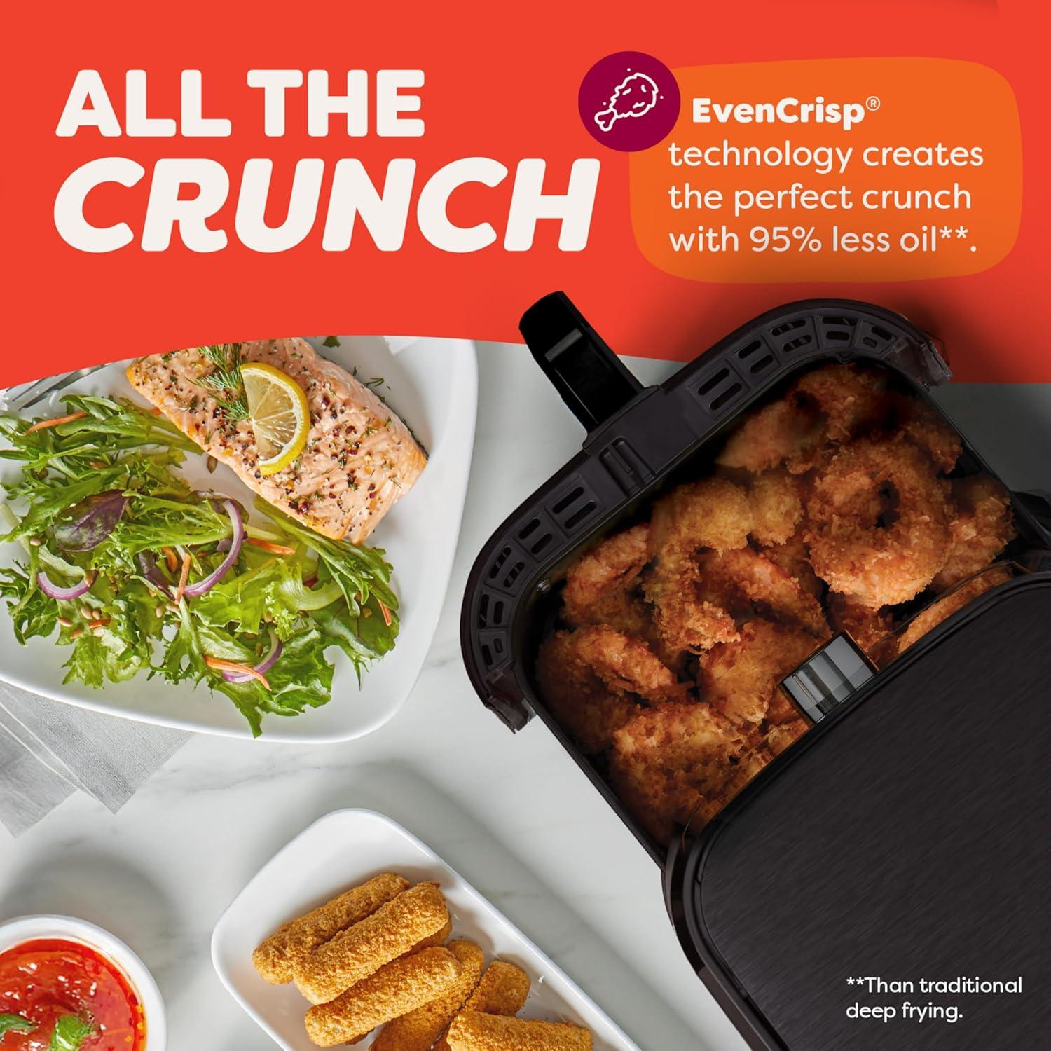 imageInstant Pot Vortex Plus 6QT ClearCook Air Fryer Clear Windows Custom Program Options 6in1 Functions Crisps Broils Roasts Dehydrates Bakes Reheats from the Makers of Instant Pot BlackVortex