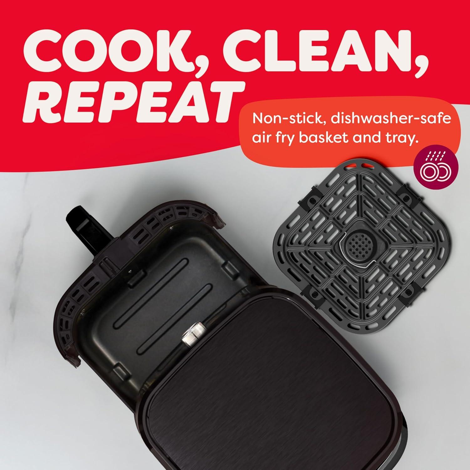 imageInstant Pot Vortex Plus 6QT ClearCook Air Fryer Clear Windows Custom Program Options 6in1 Functions Crisps Broils Roasts Dehydrates Bakes Reheats from the Makers of Instant Pot BlackVortex