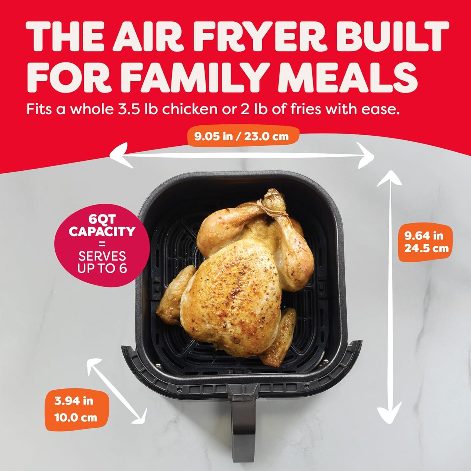 imageInstant Pot Vortex Plus 6QT ClearCook Air Fryer Clear Windows Custom Program Options 6in1 Functions Crisps Broils Roasts Dehydrates Bakes Reheats from the Makers of Instant Pot BlackVortex
