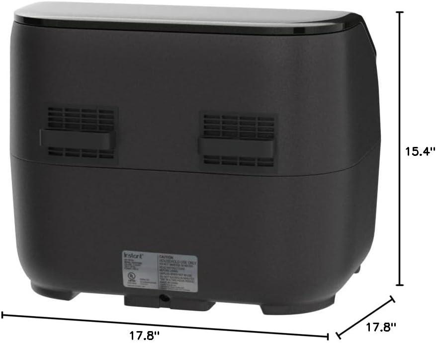 imageInstant Pot Vortex Plus XL 8QT ClearCook Air Fryer Clear Windows Custom Programming 8in1 Functions that Crisps Broils Roasts Dehydrates Bakes Reheats from the Makers of Instant Pot BlackBlack