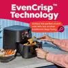 Instant Pot 4Qt VORTEX 6-in-1 Mini Air Fryer, Custom Program Options, Air Fry, Broil, Roast, Dehydrate, Bake, Reheat, Sea Salt, 4 Quarts(Black)