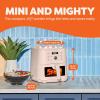Instant Pot 4Qt VORTEX 6-in-1 Mini Air Fryer, Custom Program Options, Air Fry, Broil, Roast, Dehydrate, Bake, Reheat, Sea Salt, 4 Quarts(Rosewater)