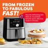 Instant Pot 4Qt VORTEX 6-in-1 Mini Air Fryer, Custom Program Options, Air Fry, Broil, Roast, Dehydrate, Bake, Reheat, Sea Salt, 4 Quarts(Stainless Steel)