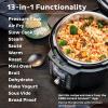 Instant Pot 6.5 Quart Duo Crisp Ultimate Lid with WIFI, 13-in-1 Air Fryer and Pressure Cooker Combo, Sauté, Slow Cook, Bake, Steam, Warm, Roast, Dehydrate, Sous Vide, & More, Includes App with Recipes(Non-Wi-fi)
