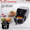 Instant Pot Vortex Plus 6QT ClearCook Air Fryer, Clear Windows, Custom Program Options, 6-in-1 Functions, Crisps, Broils, Roasts, Dehydrates, Bakes, Reheats, from the Makers of Instant Pot, Black(Slim)