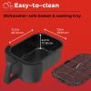 Instant Pot Vortex Plus 6QT ClearCook Air Fryer, Clear Windows, Custom Program Options, 6-in-1 Functions, Crisps, Broils, Roasts, Dehydrates, Bakes, Reheats, from the Makers of Instant Pot, Black(Slim)