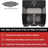 Instant Pot Vortex Plus XL 8QT ClearCook Air Fryer, Clear Windows, Custom Programming, 8-in-1 Functions that Crisps, Broils, Roasts, Dehydrates, Bakes, Reheats, from the Makers of Instant Pot, Black(Vortex Plus)