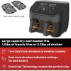 Instant Pot Vortex Plus XL 8QT ClearCook Air Fryer, Clear Windows, Custom Programming, 8-in-1 Functions that Crisps, Broils, Roasts, Dehydrates, Bakes, Reheats, from the Makers of Instant Pot, Black(Black)