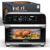 Instant Pot Omni Plus 19QT/18L Toaster Oven Air Fryer, 10-in-1 Functions, Fits 12″ Pizza, Crisp, Broil, Bake, Roast, Toast, Warm, Convection, 100+ In-App Recipes, from the Makers of Instant Pot, Black(Pro)
