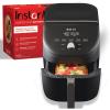 Instant Pot Vortex Plus 6QT ClearCook Air Fryer, Clear Windows, Custom Program Options, 6-in-1 Functions, Crisps, Broils, Roasts, Dehydrates, Bakes, Reheats, from the Makers of Instant Pot, Black(Slim)