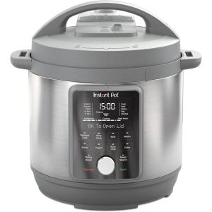 Instant Pot, 6-Quart Whisper Quiet 9-in-1 Electric Pressure Cooker, Slow Rice Steamer, Sauté, Yogurt Maker, Warmer & Sterilizer, Free App with 800+ Recipes, Stainless Steel(8 Quarts)