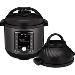 Instant Pot Duo Crisp 11-in-1 Air Fryer and Electric Pressure Cooker Combo with Multicooker Lids that Air Fries, Steams, Slow Cooks, Sautés, Dehydrates, & More, Free App With Over 800 Recipes, 6 Quart(8 Quarts)