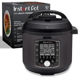 Instant Pot RIO Wide Plus, 9-in-1 Electric Pressure Cooker, 35% Larger Cooking Surface, WhisperQuiet Steam Release, Multi-Cooker, Slow Cook, Rice Maker, Steamer, Sauté, Cake, & Warmer, 7.5 Quarts(6 Quarts)