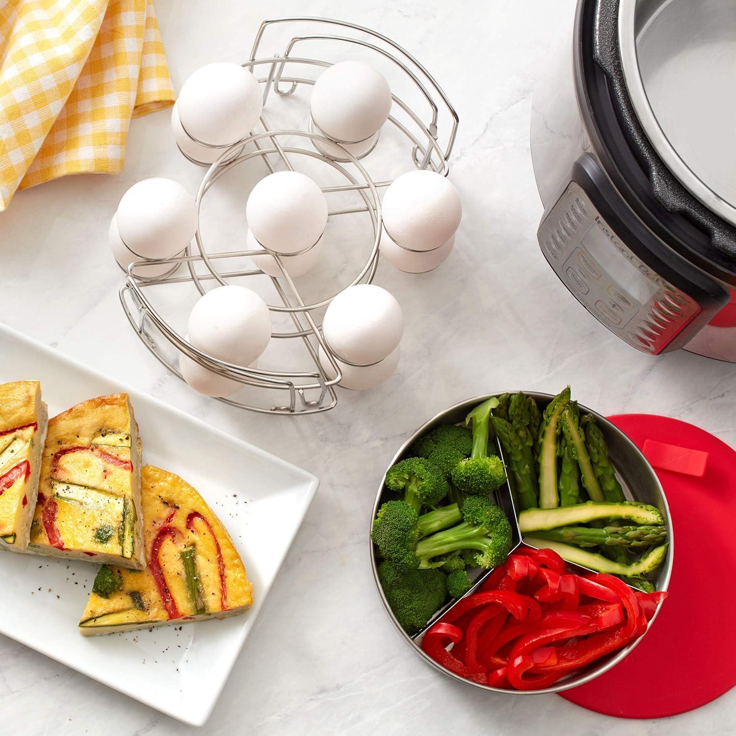 imageInstant Pot 5255952 Official Stainless Steel Cook and Bake Set Compatible with 6quart and 8quart cookers