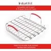 Instant Vortex Official Grill and Lifting Rack with Skewers, 6-Piece Set, Stainless Steel, Ideal for Cooking, Roasting, Baking, and Cooling, Compatible with 6-Quart & 10-Quart Vortex Air Fryers