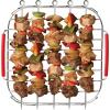 Instant Vortex Official Grill and Lifting Rack with Skewers, 6-Piece Set, Stainless Steel, Ideal for Cooking, Roasting, Baking, and Cooling, Compatible with 6-Quart & 10-Quart Vortex Air Fryers