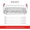 Instant Vortex Official Grill and Lifting Rack with Skewers, 6-Piece Set, Stainless Steel, Ideal for Cooking, Roasting, Baking, and Cooling, Compatible with 6-Quart & 10-Quart Vortex Air Fryers