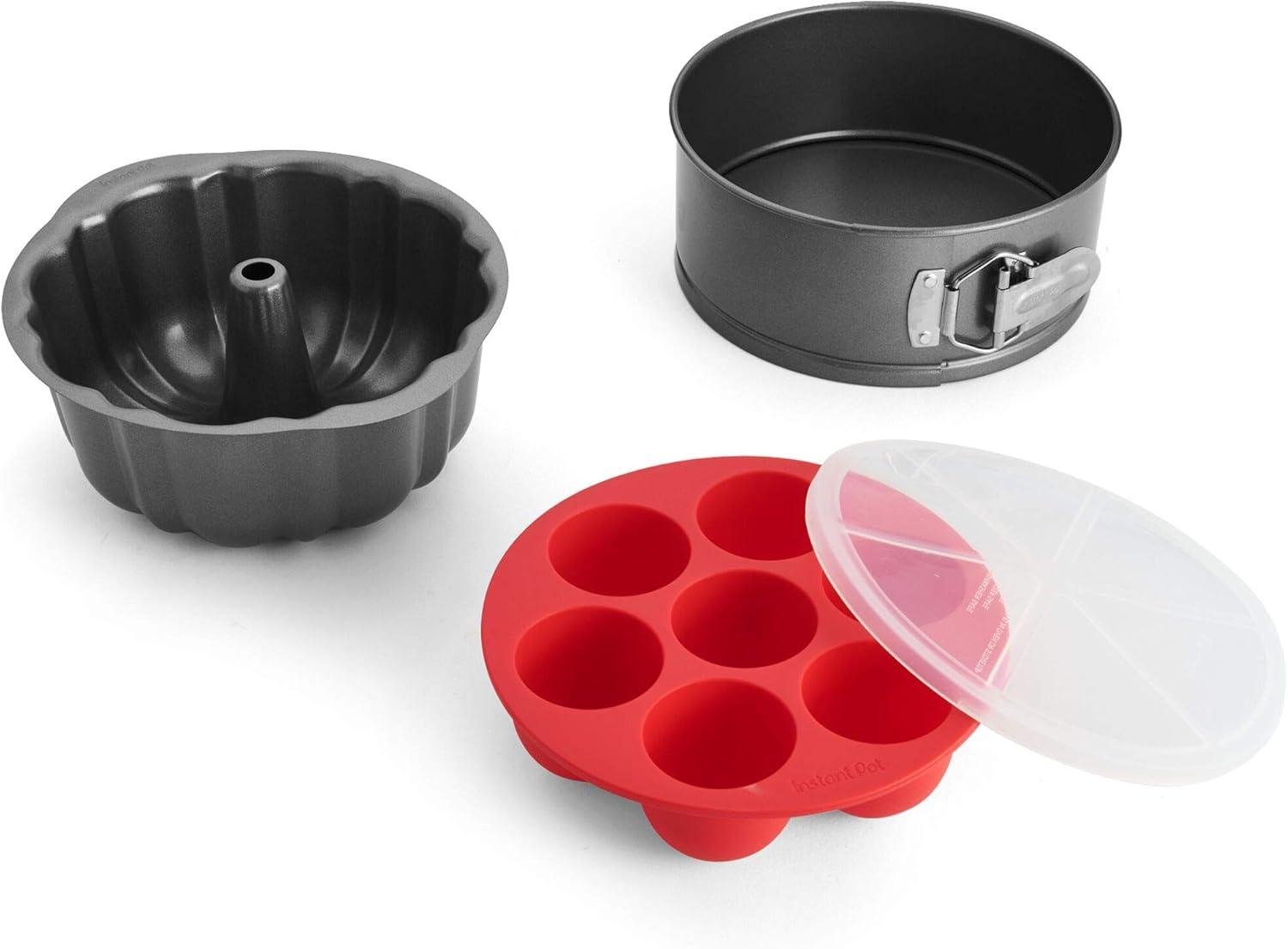 image:imageInstant Pot Official 4Piece Nonstick Cooking Set Versatile MultiUse Dishwasher Safe Oven Safe and Excellent for Desserts Meals and SnacksAssorted