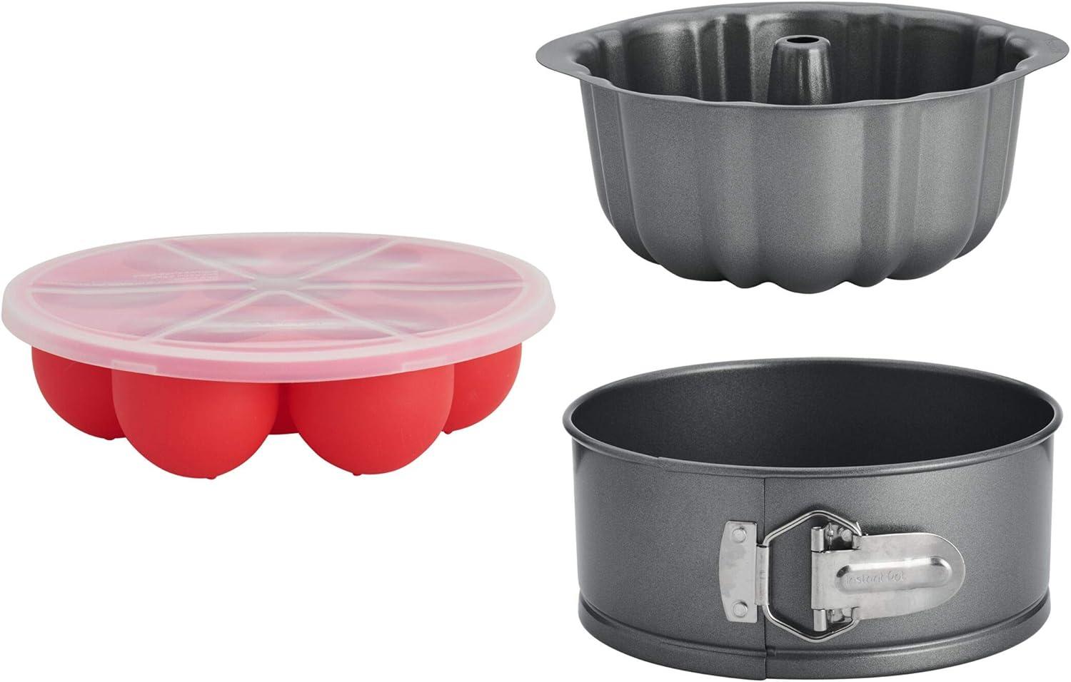 image:imageInstant Pot Official 4Piece Nonstick Cooking Set Versatile MultiUse Dishwasher Safe Oven Safe and Excellent for Desserts Meals and SnacksAssorted