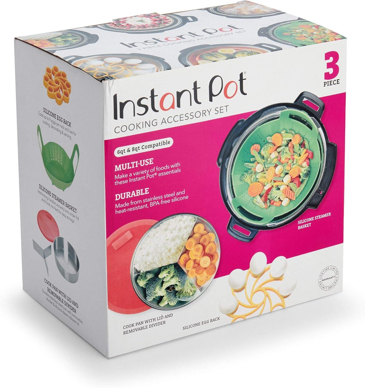 image:imageInstant Pot Official 4Piece Nonstick Cooking Set Versatile MultiUse Dishwasher Safe Oven Safe and Excellent for Desserts Meals and SnacksAssorted