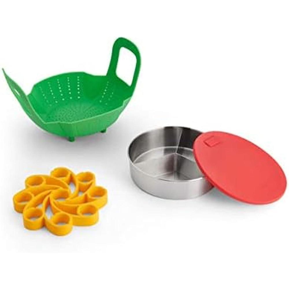 image:imageInstant Pot Official 4Piece Nonstick Cooking Set Versatile MultiUse Dishwasher Safe Oven Safe and Excellent for Desserts Meals and SnacksAssorted