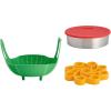 Instant Pot Official 4-Piece Nonstick Cooking Set: Versatile, Multi-Use, Dishwasher Safe, Oven Safe, and Excellent for Desserts, Meals, and Snacks(Assorted)