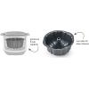 Instant Pot Official Non-Stick Fluted Cake Pan, 7-Inch, Gray – Versatile Baking Mold for Bundt Cakes, Lasagna, Macaroni and Cheese, Casseroles, and More – Compatible with 6-Quart and 8-Quart Cookers